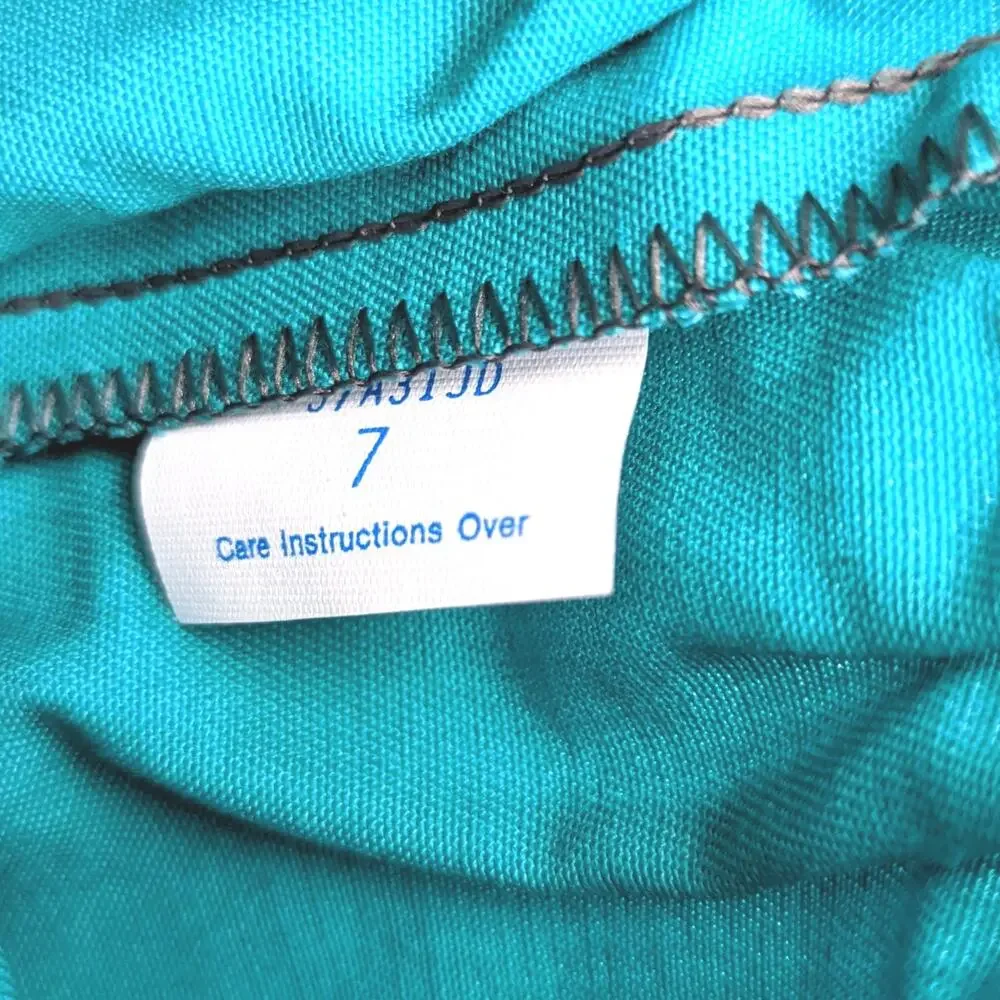 Vintage Wrangler Shorts Children's Sz 5 Teal Colorblock 80s Track